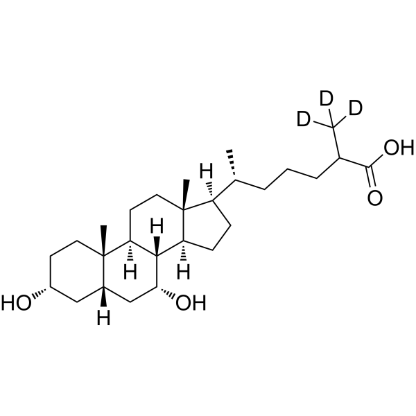 3α,7α-Dihydroxycoprostanic acid-d3 338976-76-4